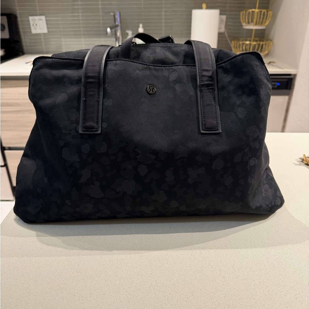 lululemon athletica Black Camouflage Duffel Bag